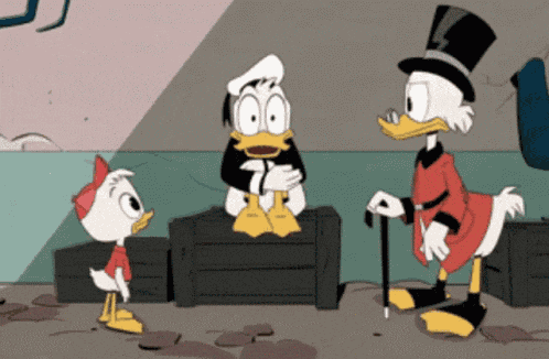 Donald Duck Scrooge Mcduck GIF