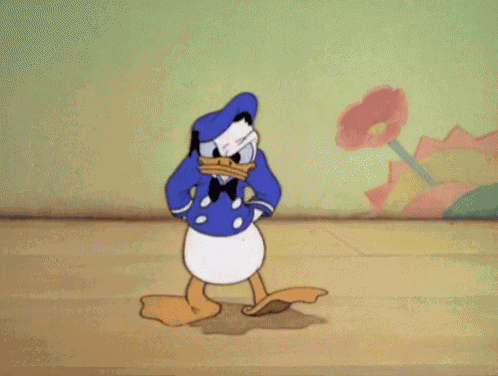 Donald Duck Tapping GIF