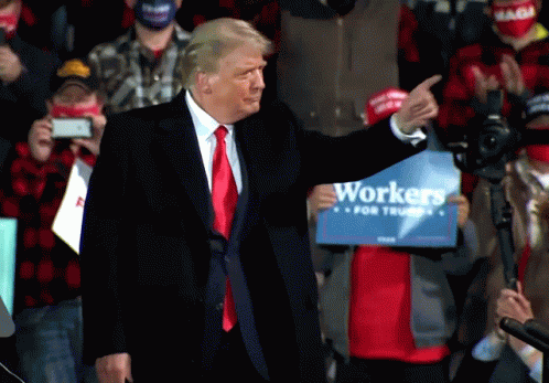 Donald Trump Make A Circle GIF