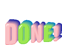 Done Finished Sticker