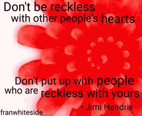Don'T Be Reckless With Hearts Jimi Hendrix GIF