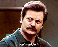 Don'T Care For It Ron Swanson GIF