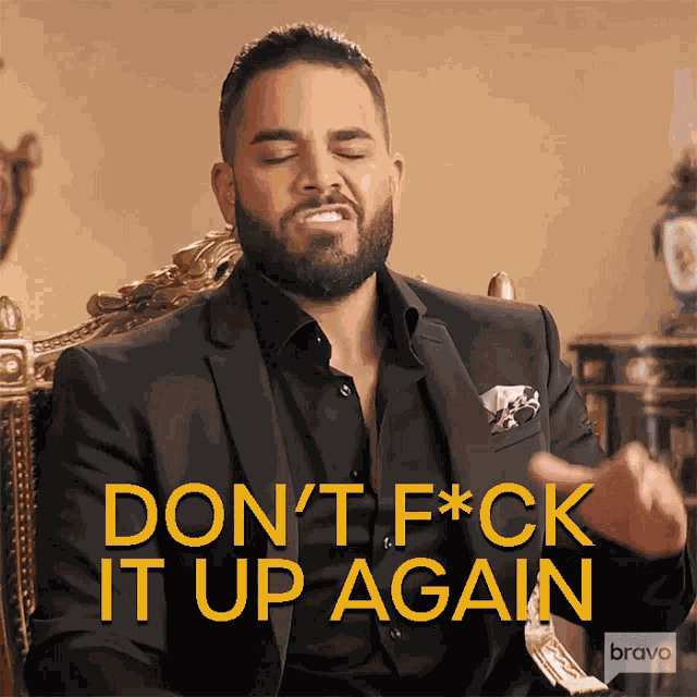 Dont Fuck It Up Again Mike Shouhed GIF