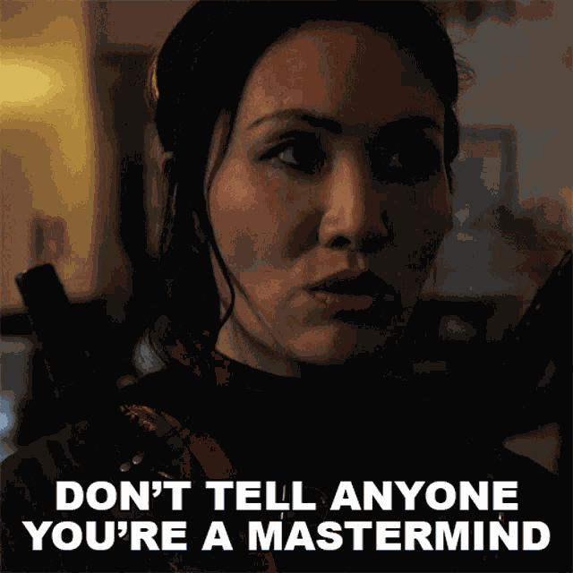 Dont Tell Anyone Youre A Mastermind Violet GIF