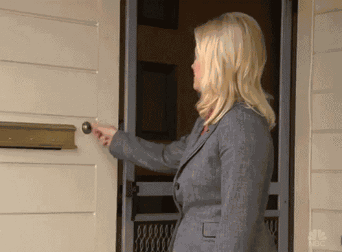 Door Bell Anybody Home GIF