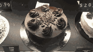 Double Fudge Cake Cakes GIF