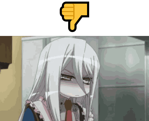 Downvote Anime GIF