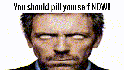 Dr House Pill Yourself GIF