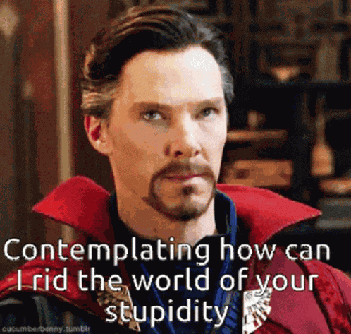 Dr Strange Stupid People GIF