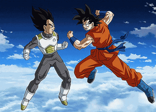 Dragon Ball Goku Vs Vegeta GIF