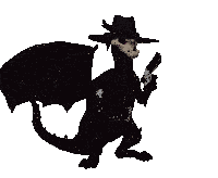 Dragon Cowboy Sticker