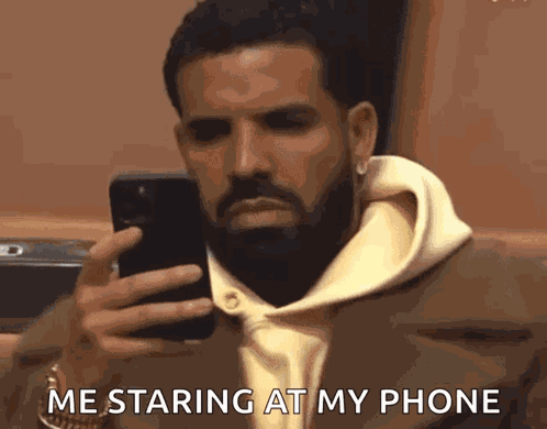 Drake Looking At Phone GIF