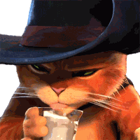 Drink Milk Puss Sticker