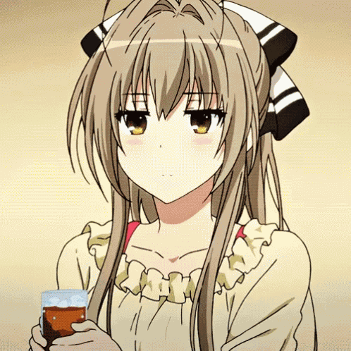 Drink Tea Smug Face GIF