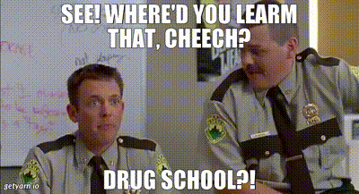 Drug School Where Did You Learn That Chief GIF