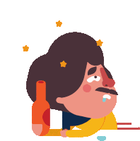 Drunk Prem Pyare Sticker