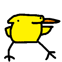 Duck Drawing Sticker