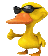 Duck Duck Like Sticker