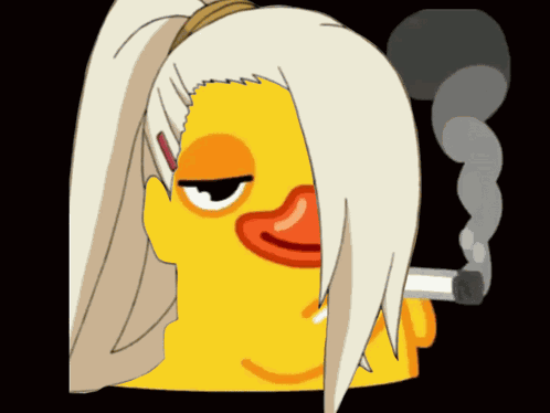 Duck Smoking Smoking Duck GIF