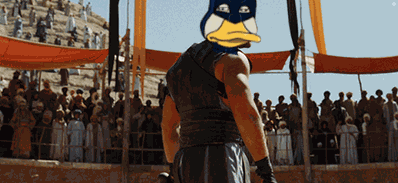 Duckmaster Are You Not Entertained GIF