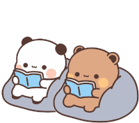 Dudu Bubu Reading Bubu In Love Sticker