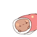 Dudu Sleeping Dudu Sleep Roll Sticker