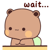 Dudu Waiting Dudu Cute Sticker