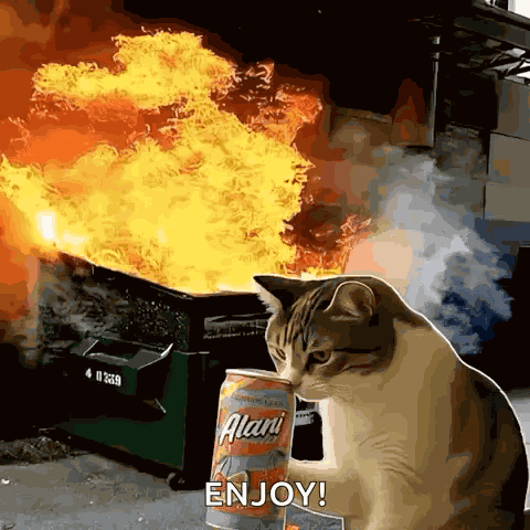 Dumpster Fire - Aurora Alani GIF
