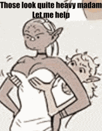 Dungeon Meshi Heavy Boobs Meme