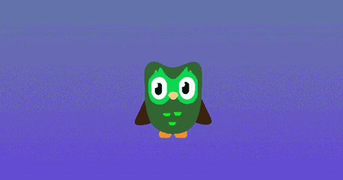 Duo Lingo Owl GIF