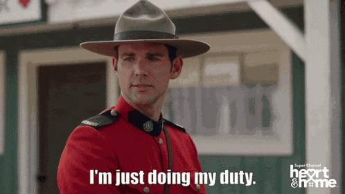 Duty Mountie GIF
