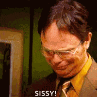 Dwight Shrute Happy Cry GIF