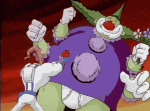 Earthworm Jim Clown Retro GIF