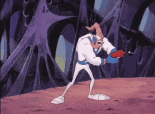 Earthworm Jim Shoot Retro GIF