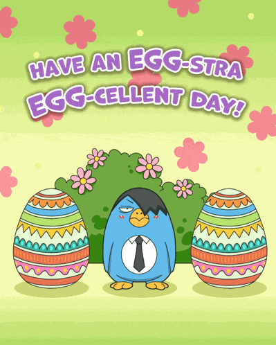 Easter Penguin GIF