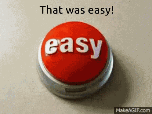 Easy Button That Was Easy GIF