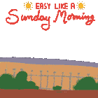 Easy Like A Sunday Morning Rollerskating Sticker