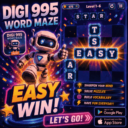 Easy Win Digi 995 Word Maze GIF