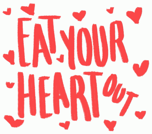 Eat Your Heart Hearts GIF