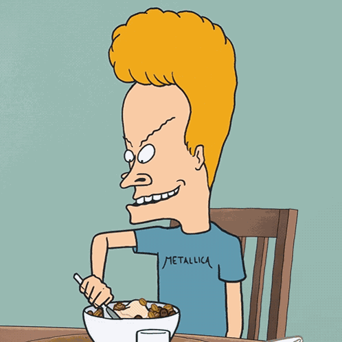 Eating Fast Beavis GIF