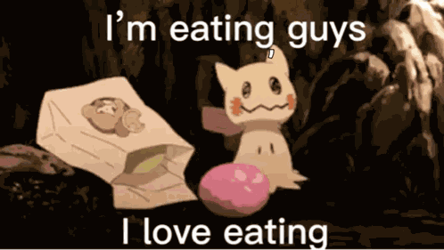 Eating Mimikyu GIF