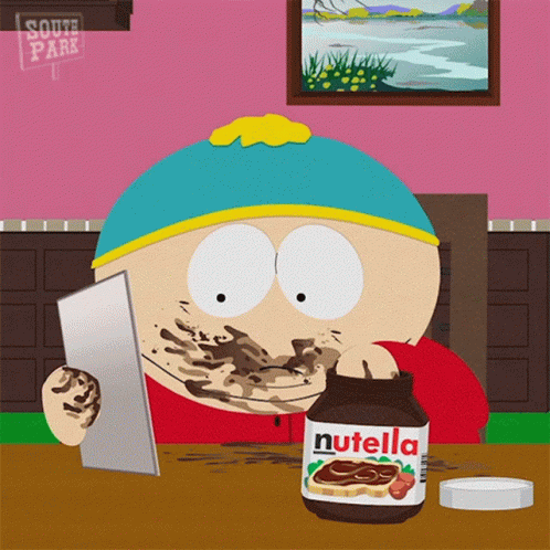 Eating Nutella Eric Cartman GIF