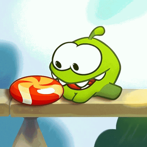 Eating Om Nom GIF