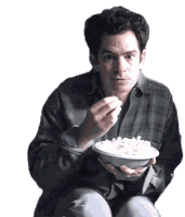 Eating Popcorn Jonathan Larson Sticker