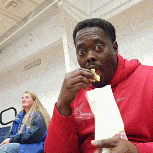 Eating Popcorn Watching GIF