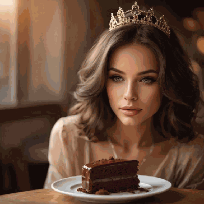 Eats Cake Chocolate Cake GIF