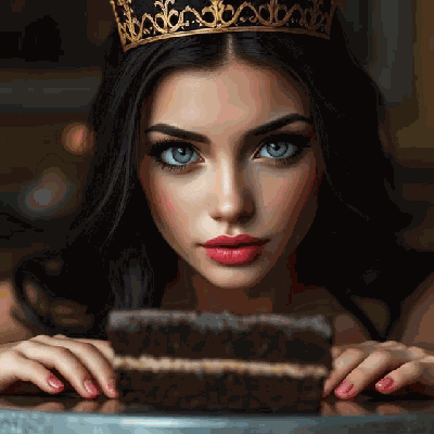 Eats Cake Chocolate Cake GIF