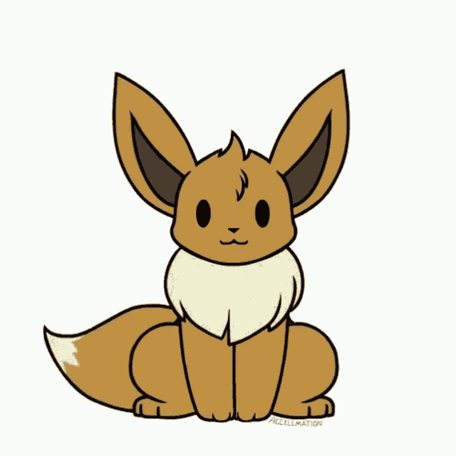Eevee Sitting GIF