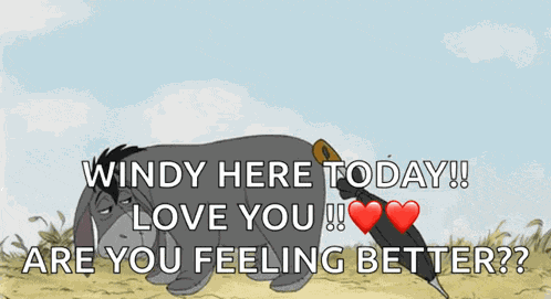Eeyore Umbrella GIF