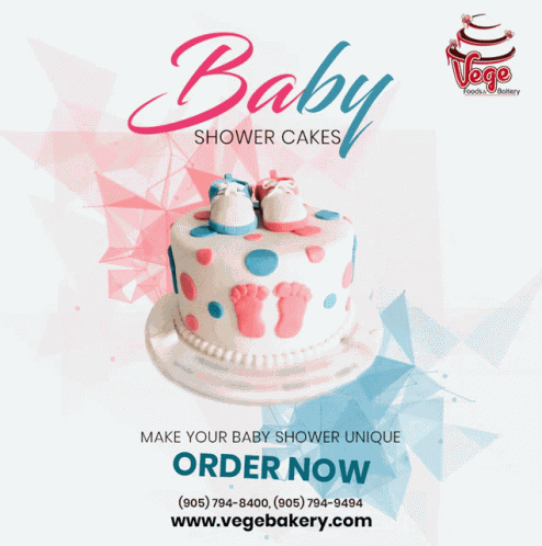 Eggless Baby Shower Cakes GIF